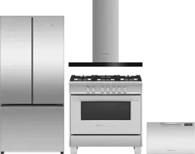 4 Piece Package Includes Refrigerator, Range, Hood And Dishwasher